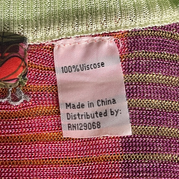 Desigual Vintage Y2K Colorful Striped Knit Dress M/L - Picture 11 of 11